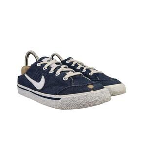 Nike Shoes Womens 7.5 Hermosa Mule Sneaker Slide Slip On Denim Lace Up 2002 Blue